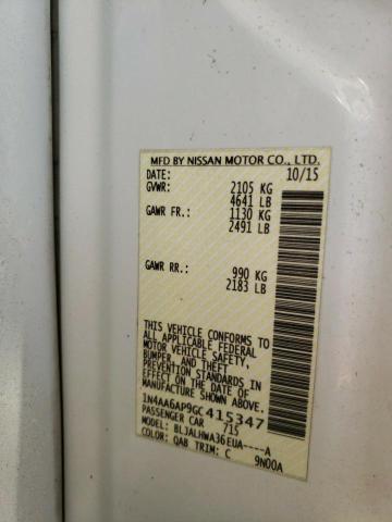 Photo 10 from auction – 2016 NISSAN MAXIMA 3.5 with VIN 1N4AA6AP9GC415347