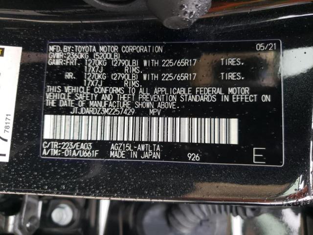 Photo 10 from auction – 2021 LEXUS NX 300 BAS with VIN JTJDARDZ3M2257429