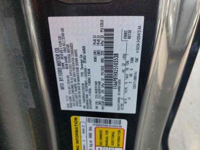 Photo 10 from auction – 2018 FORD MUSTANG with VIN 1FA6P8THXJ5103538