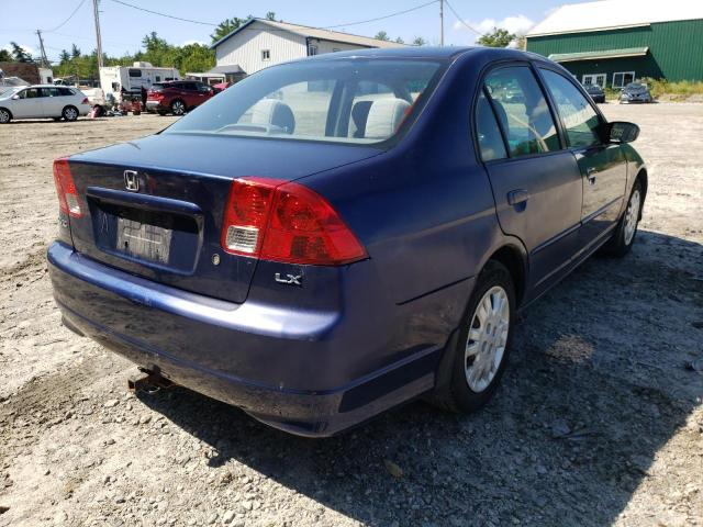 Photo 4 from auction – 2004 HONDA CIVIC LX with VIN 2HGES15554H604298