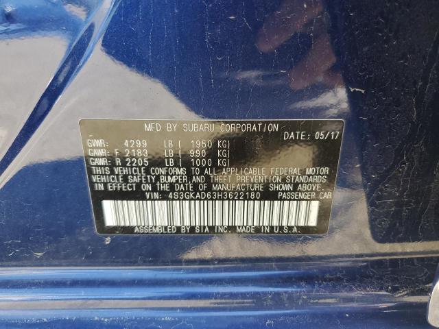 Photo 10 from auction – 2017 SUBARU IMPREZA PR with VIN 4S3GKAD63H3622180