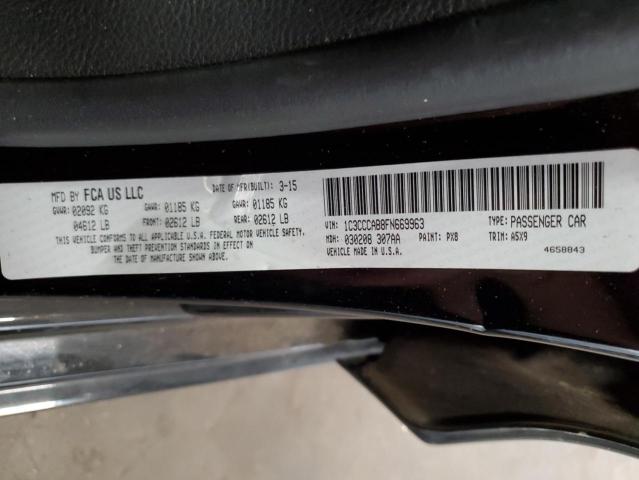 Photo 10 from auction – 2015 CHRYSLER 200 LIMITE with VIN 1C3CCCAB8FN669963