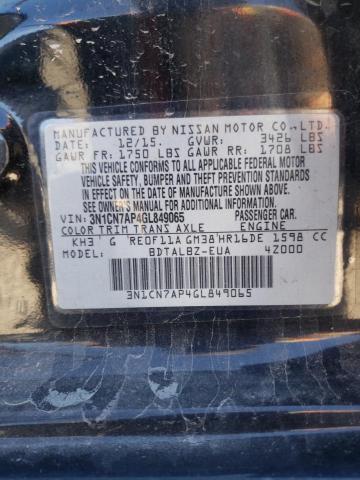 Photo 10 from auction – 2016 NISSAN VERSA S with VIN 3N1CN7AP4GL849065