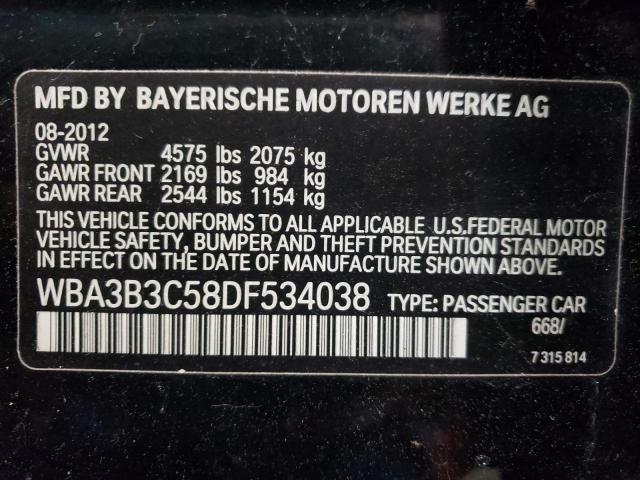 Photo 10 from auction – 2013 BMW 328 XI with VIN WBA3B3C58DF534038