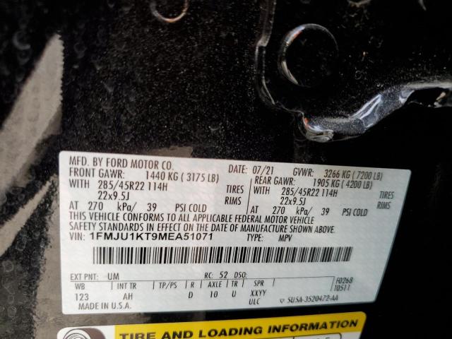 Photo 10 from auction – 2021 FORD EXPEDITION with VIN 1FMJU1KT9MEA51071