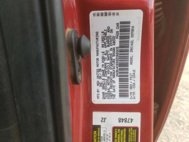 Photo 10 from auction – 2009 TOYOTA COROLLA BA with VIN 1NXBU40E69Z068305