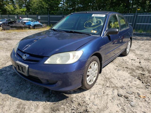 Photo 2 from auction – 2004 HONDA CIVIC LX with VIN 2HGES15554H604298