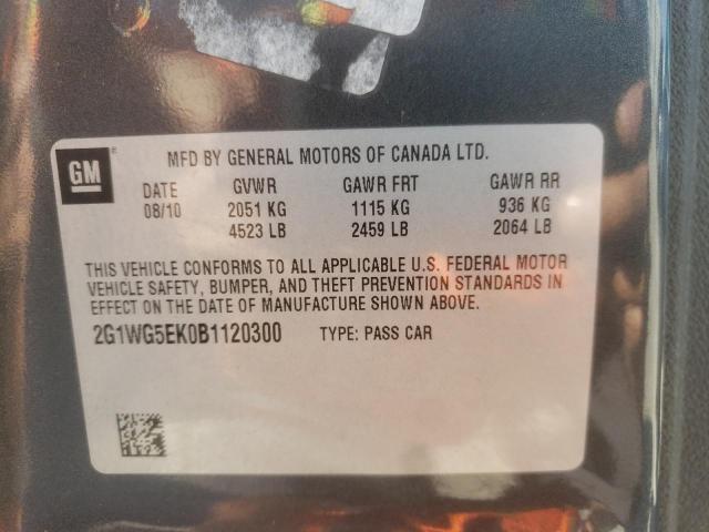 Photo 10 from auction – 2011 CHEVROLET IMPALA LT with VIN 2G1WG5EK0B1120300