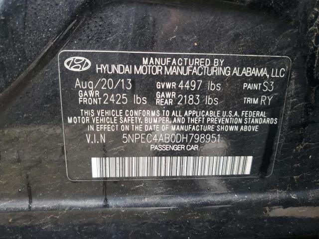 Photo 10 from auction – 2013 HYUNDAI SONATA SE with VIN 5NPEC4AB0DH798951