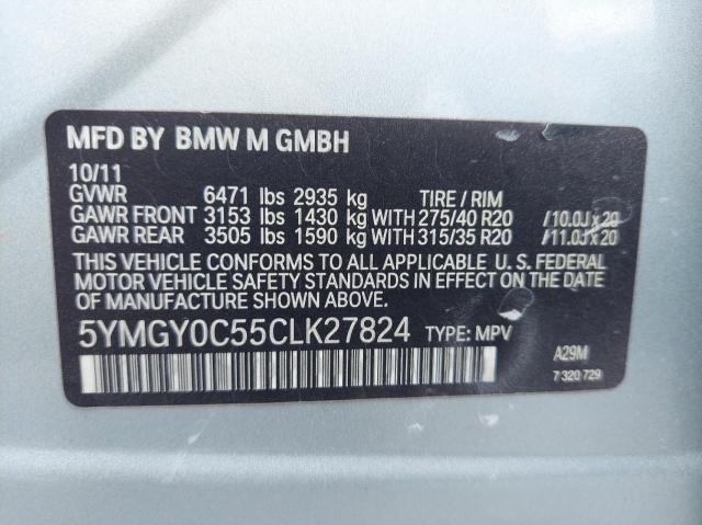 Photo 10 from auction – 2012 BMW X5 M with VIN 5YMGY0C55CLK27824