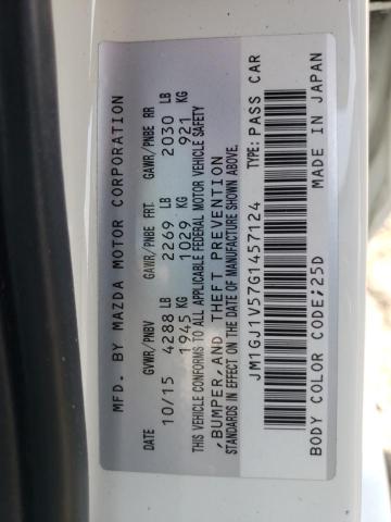 Photo 10 from auction – 2016 MAZDA 6 TOURING with VIN JM1GJ1V57G1457124