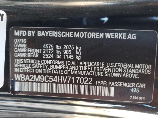 Photo 10 from auction – 2017 BMW 230XI with VIN WBA2M9C54HV717022