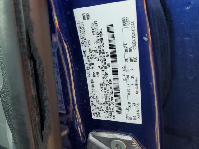 Photo 10 from auction – 2013 FORD ESCAPE SE with VIN 1FMCU0G98DUD10350