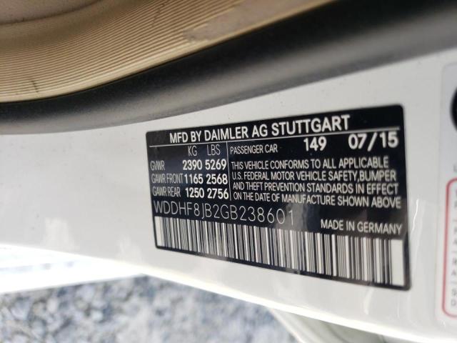 Photo 10 from auction – 2016 MERCEDES-BENZ E 350 4MAT with VIN WDDHF8JB2GB238601