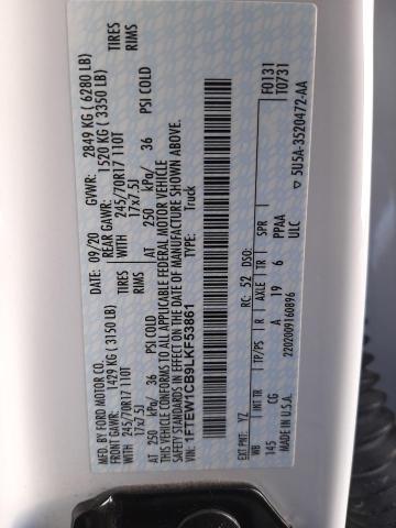 Photo 10 from auction – 2020 FORD F150 SUPER with VIN 1FTEW1CB9LKF53861