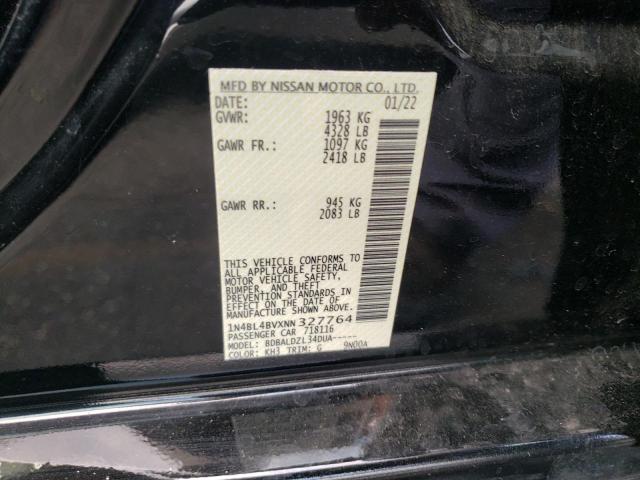 Photo 10 from auction – 2022 NISSAN ALTIMA S with VIN 1N4BL4BVXNN327764