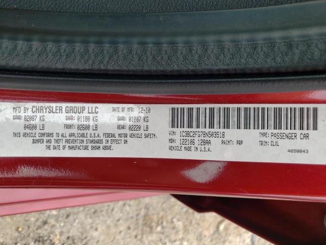 Photo 10 from auction – 2011 CHRYSLER 200 LIMITE with VIN 1C3BC2FG7BN503518