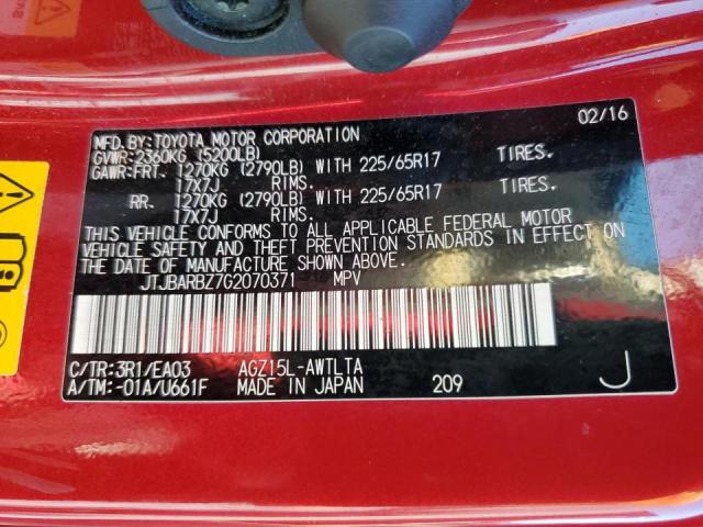Photo 10 from auction – 2016 LEXUS NX 200T BA with VIN JTJBARBZ7G2070371
