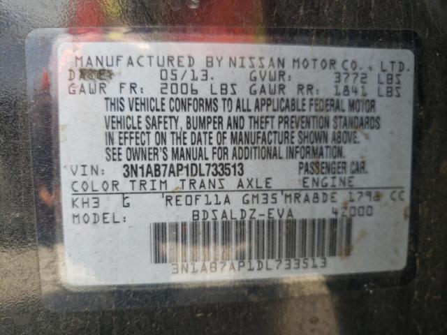 Photo 10 from auction – 2013 NISSAN SENTRA S with VIN 3N1AB7AP1DL733513