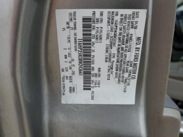 Photo 10 from auction – 2008 FORD FOCUS SE with VIN 1FAHP35N38W243661