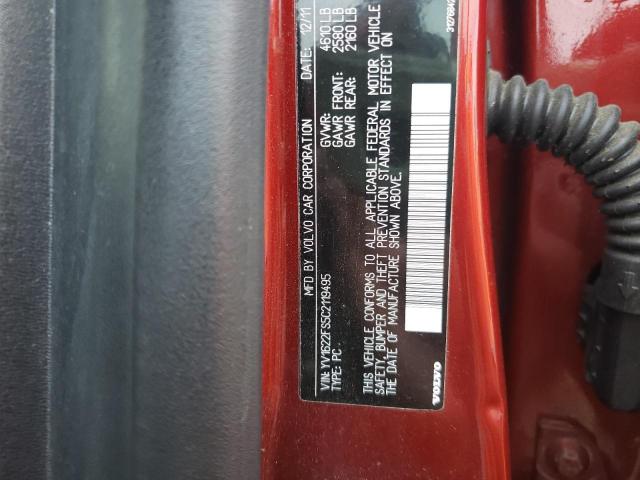 Photo 10 from auction – 2012 VOLVO S60 T5 with VIN YV1622FS5C2119495