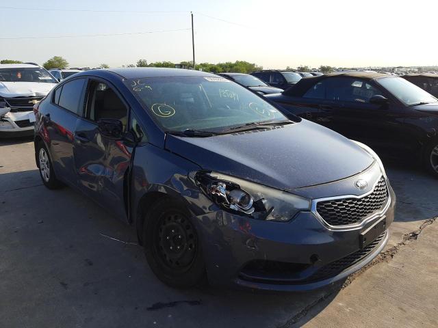 KIA FORTE LX 2014 with VIN KNAFK4A64E5077590 - Photo from auction