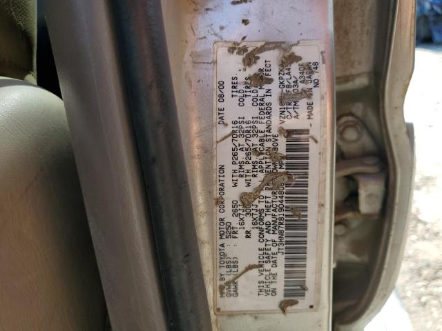 Photo 10 from auction – 2001 TOYOTA 4RUNNER LI with VIN JT3HN87R819044806