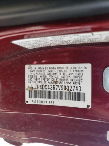 Photo 10 from auction – 1997 ACURA INTEGRA GS with VIN JH4DC4367VS002743