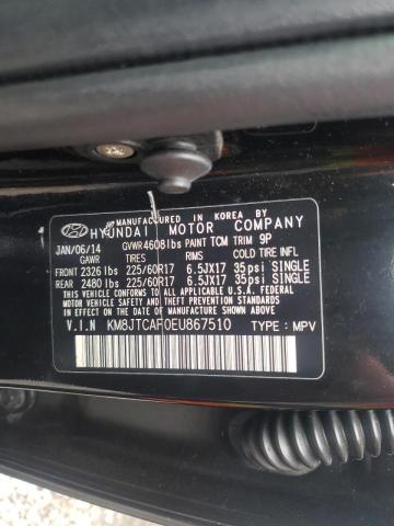 Photo 10 from auction – 2014 HYUNDAI TUCSON GLS with VIN KM8JTCAF0EU867510