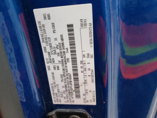 Photo 10 from auction – 2018 FORD F150 SUPER with VIN 1FTEX1EP1JFB10227