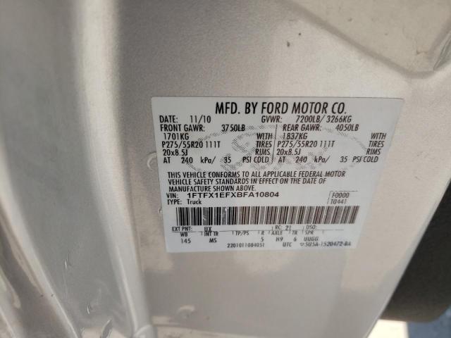 Photo 10 from auction – 2011 FORD F150 SUPER with VIN 1FTFX1EFXBFA10804