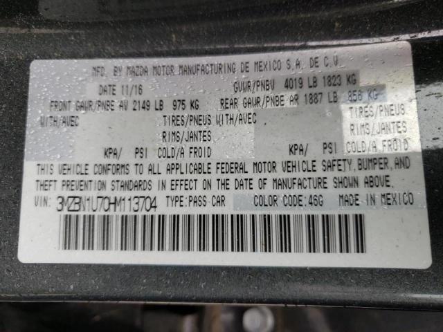 Photo 10 from auction – 2017 MAZDA 3 SPORT with VIN 3MZBN1U70HM113704