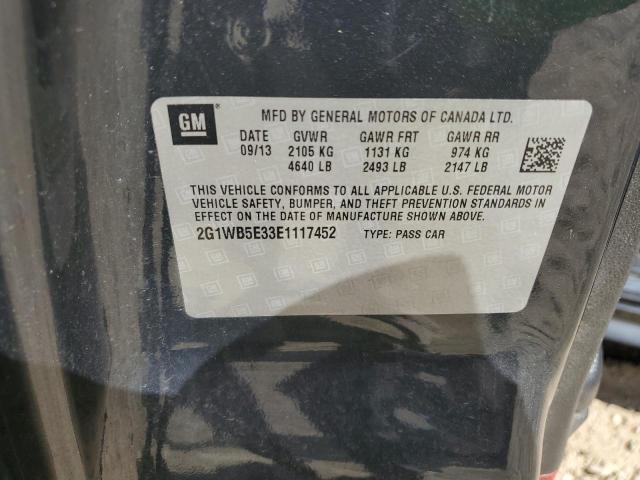 Photo 10 from auction – 2014 CHEVROLET IMPALA LIM with VIN 2G1WB5E33E1117452