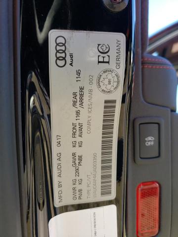 Photo 10 from auction – 2018 AUDI S4 PRESTIG with VIN WAUC4AF44JA003350
