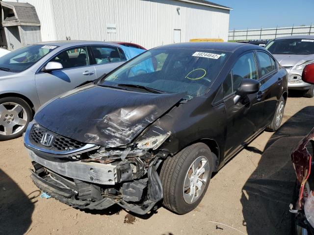 Photo 2 from auction – 2013 HONDA CIVIC LX with VIN 19XFB2F51DE069831