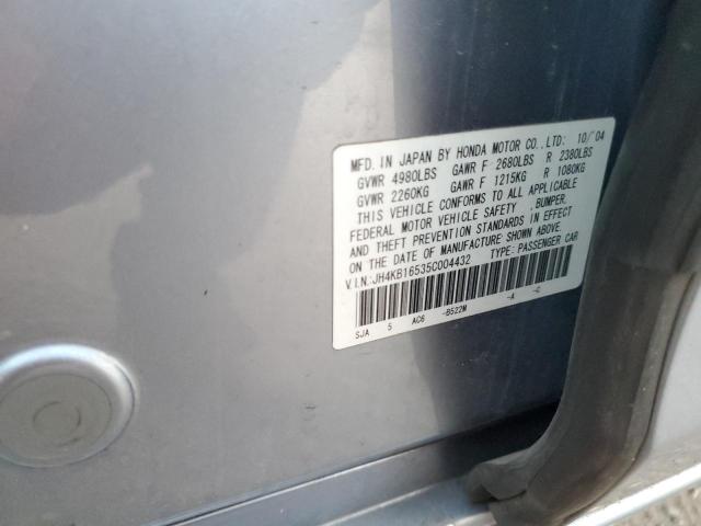 Photo 10 from auction – 2005 ACURA RL with VIN JH4KB16535C004432