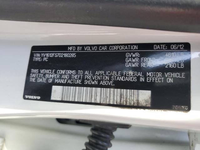 Photo 10 from auction – 2013 VOLVO S60 T5 with VIN YV1612FS7D2180285