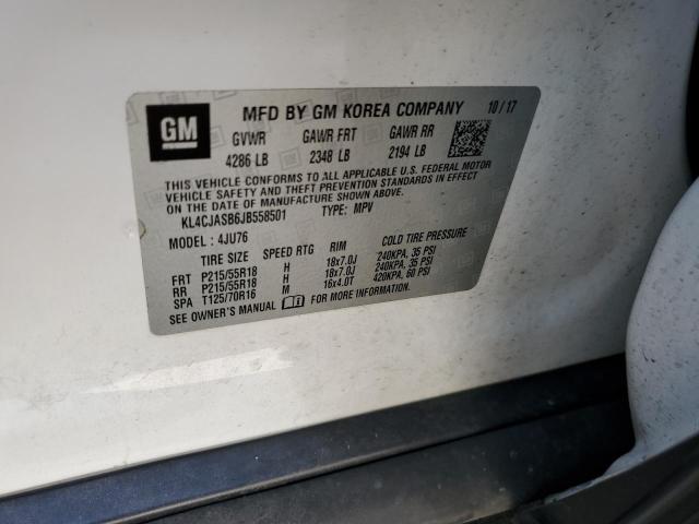 Photo 10 from auction – 2018 BUICK ENCORE PRE with VIN KL4CJASB6JB558501