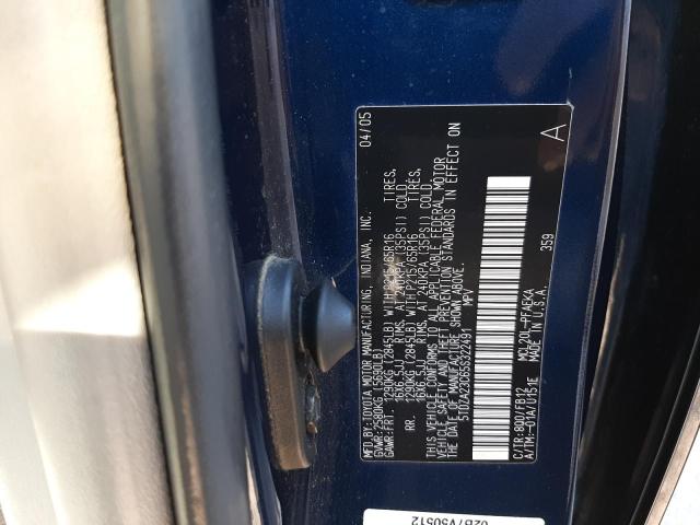 Photo 10 from auction – 2005 TOYOTA SIENNA CE with VIN 5TDZA23C65S322491