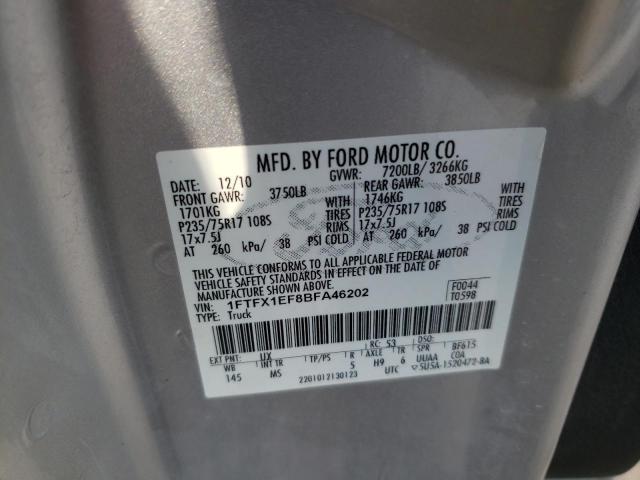 Photo 10 from auction – 2011 FORD F150 SUPER with VIN 1FTFX1EF8BFA46202
