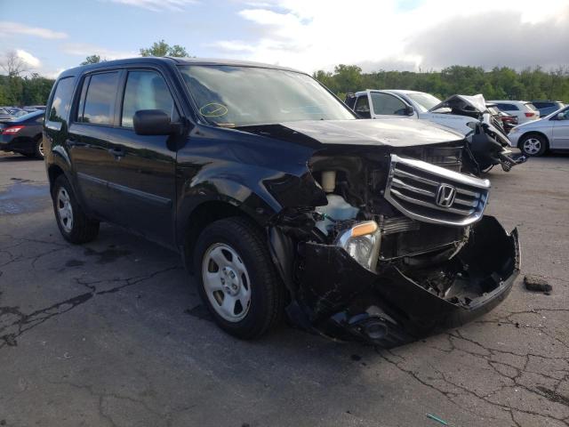 HONDA PILOT LX 2014 with VIN 5FNYF4H26EB031583 - Photo from auction