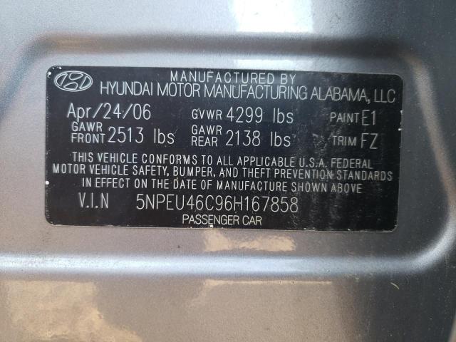 Photo 10 from auction – 2006 HYUNDAI SONATA GLS with VIN 5NPEU46C96H167858