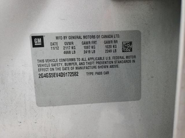 Photo 10 from auction – 2013 BUICK REGAL PREM with VIN 2G4GS5EV4D9172582