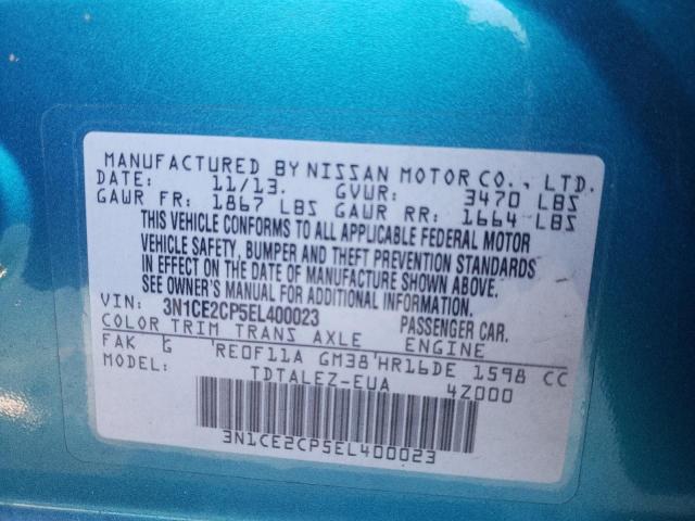 Photo 10 from auction – 2014 NISSAN VERSA NOTE with VIN 3N1CE2CP5EL400023