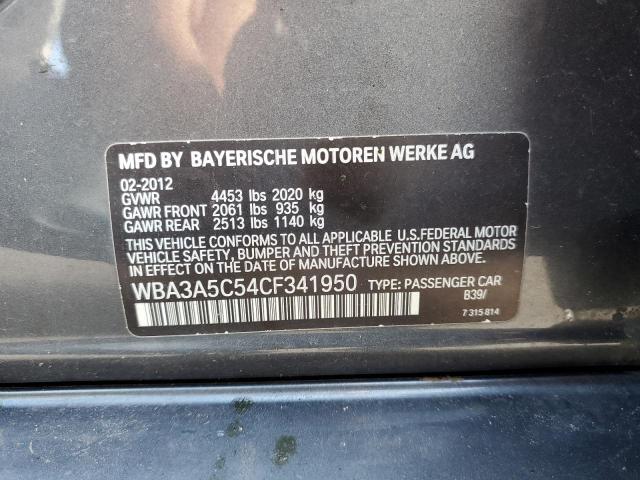 Photo 10 from auction – 2012 BMW 328 I with VIN WBA3A5C54CF341950