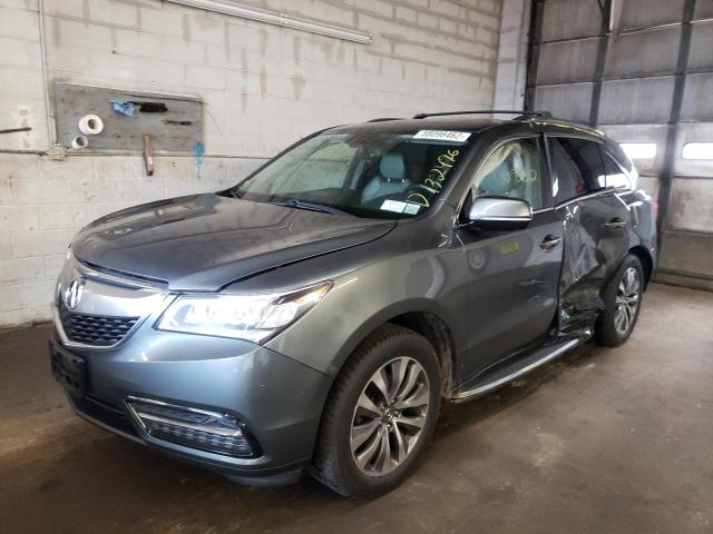 Photo 2 from auction – 2014 ACURA MDX TECHNO with VIN 5FRYD4H44EB014013