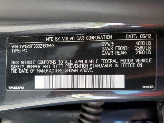 Photo 10 from auction – 2013 VOLVO S60 T5 with VIN YV1612FS6D2180598