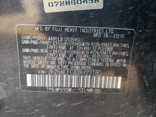 Photo 10 from auction – 2011 SUBARU FORESTER L with VIN JF2SHCEC4BH722180