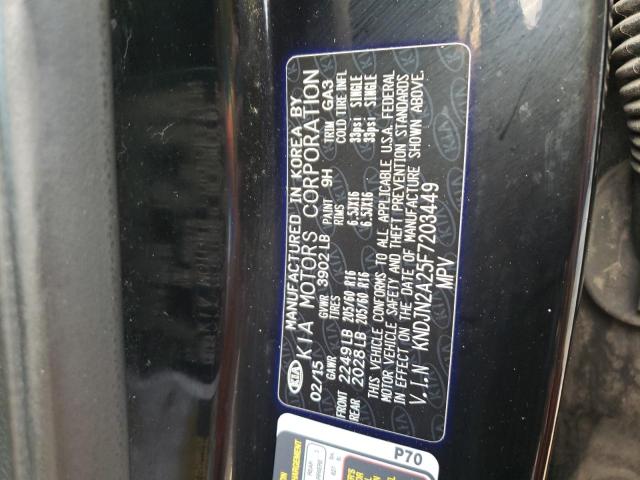 Photo 10 from auction – 2015 KIA SOUL with VIN KNDJN2A25F7203449
