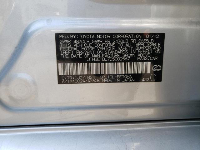 Photo 10 from auction – 2013 LEXUS GS 350 with VIN JTHBE1BL7D5002567